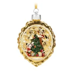 Disney Christmas Ornament - Mickey And Minnie Light Up Scene