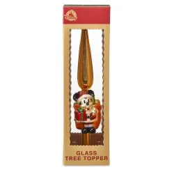 Disney Tree Topper - Turn Of The Century - Santa Mickey - Glass