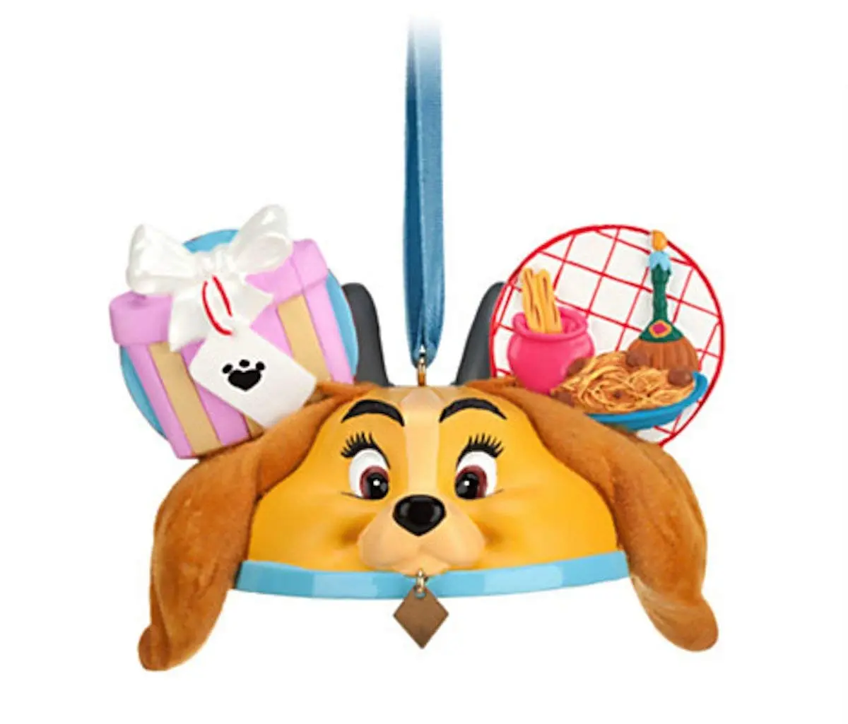 Disney Ear Hat Ornament - Lady And The Tramp 1 Disney Ear Hat Ornament - Lady And The Tramp