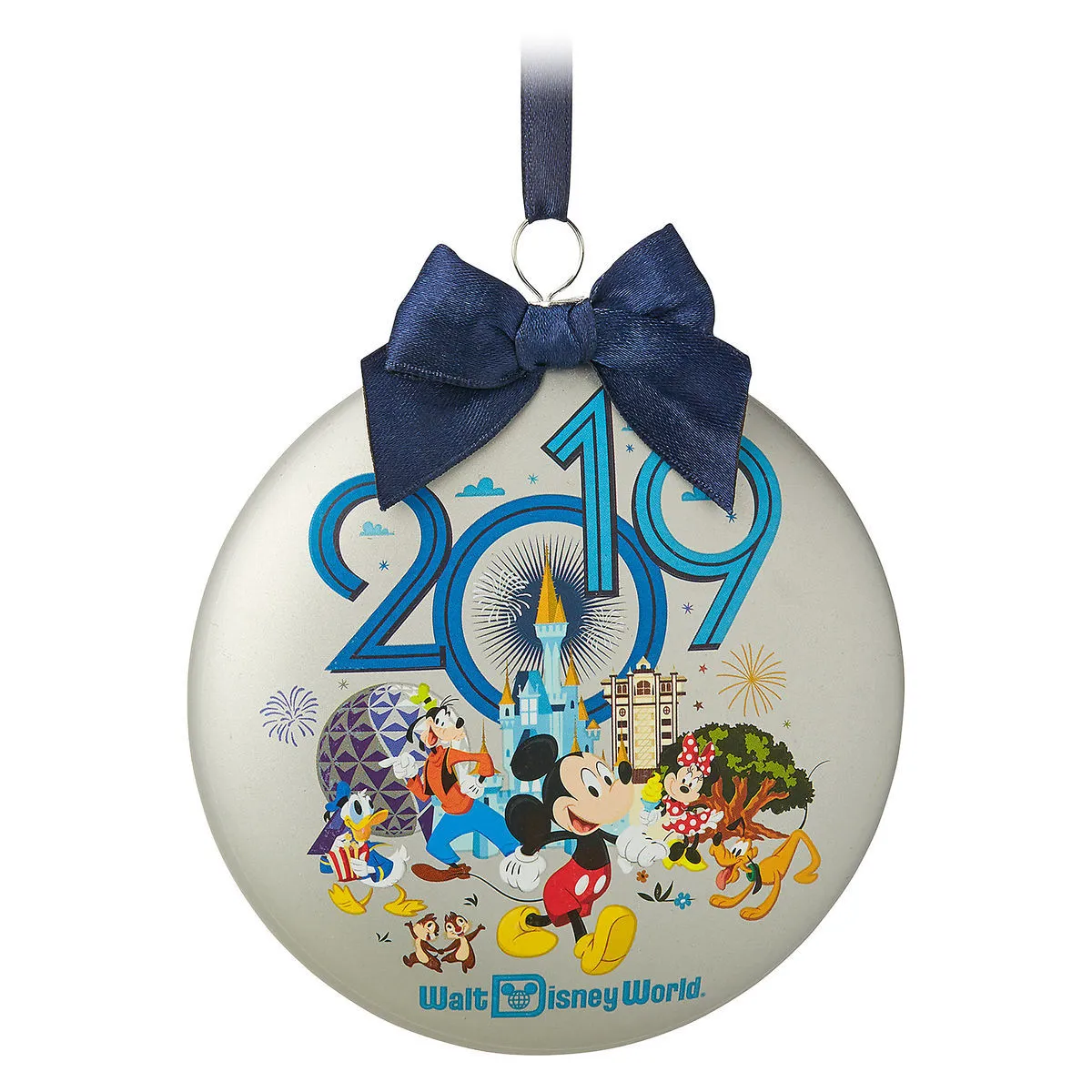 Disney Blown Glass Ornament - 2019 Dated - Mickey And Friends 1 Disney Blown Glass Ornament - 2019 Dated - Mickey And Friends