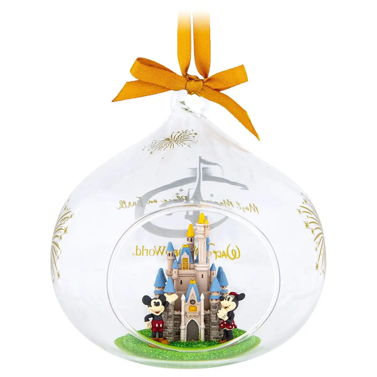 Disney Glass Drop Ornament - Cinderella Castle - Walt Disney World 1 Disney Glass Drop Ornament - Cinderella Castle - Walt Disney World