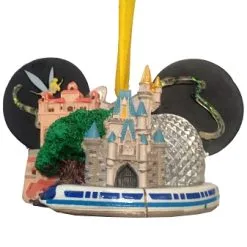 Disney Ear Hat Ornament - Four Parks, One World - Hollywood Tower