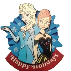 Disney Antenna Topper - Happy Holidays - Elsa And Anna