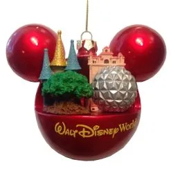 Disney Mickey Ears Icon Ornament - Four Parks, One World - Tower