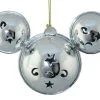 Disney Mickey Ears Icon Ornament - Mickey Mouse Metal Bell - Silver