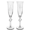 Disney Glass Flute Set - Personalizable Cinderella And Prince Charming By Arribas -- 2-Pc.