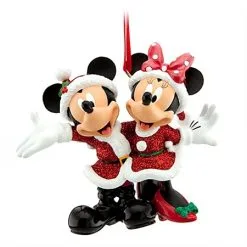 Disney Christmas Ornament - Santa Mickey And Minnie Mouse