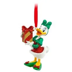 Disney Christmas Ornament - Daisy Duck With Present