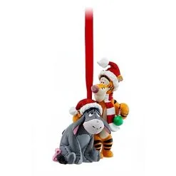Disney Christmas Ornament - Santa Tigger And Eeyore