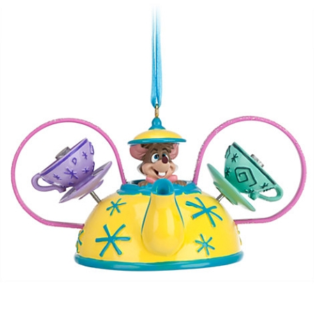 Disney Ear Hat Ornament - Dormouse Mad Tea Party 1 Disney Ear Hat Ornament - Dormouse Mad Tea Party