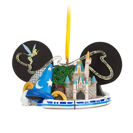 Disney Ear Hat Ornament - Four Parks, One World 1 Disney Ear Hat Ornament - Four Parks, One World