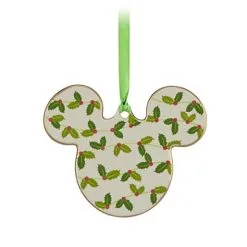 Disney Disc Ornament - Mickey Mouse - Holly