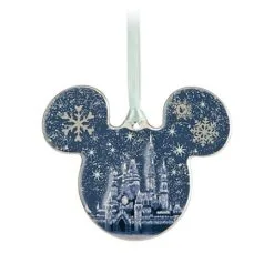 Disney Disc Ornament - Mickey Mouse - Fantasyland Castle