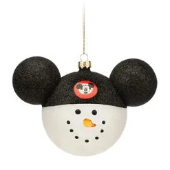 Disney Mickey Ears Icon Ornament - Snowman - Mickey Mouse Club