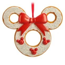 Disney Christmas Ornament - Mickey Mouse Gingerbread Filigree Wreath