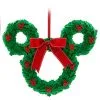 Disney Christmas Door Hanger - Mickey Mouse Wreath With Bow