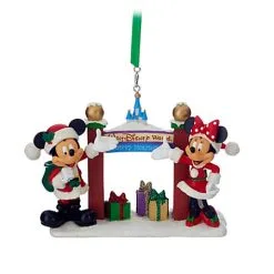 Disney Christmas Ornament - Santa Mickey And Minnie Arch