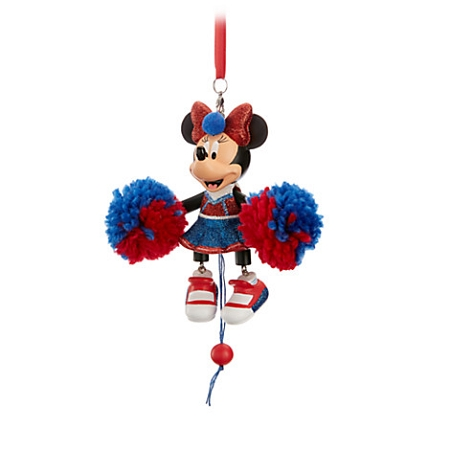 Disney Christmas Ornament - Minnie Pom Poms - Articulated Figural 1 Disney Christmas Ornament - Minnie Pom Poms - Articulated Figural