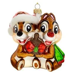 Disney Christmas Ornament - Chip N Dale - Glass