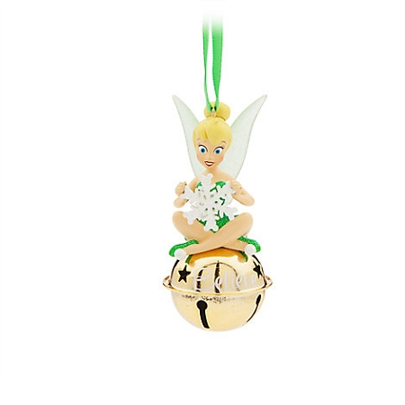 Disney Christmas Ornament - Tinker Bell Sitting On Bell - Believe 1 Disney Christmas Ornament - Tinker Bell Sitting On Bell - Believe