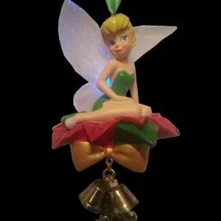 Disney Christmas Ornament - Tinker Bell On Mistletoe - Light Up