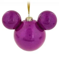 Disney Christmas Ornament - Mickey Mouse Icon - Magenta