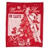 Disney Throw Blanket - Holiday Mickey & Minnie - Fleece