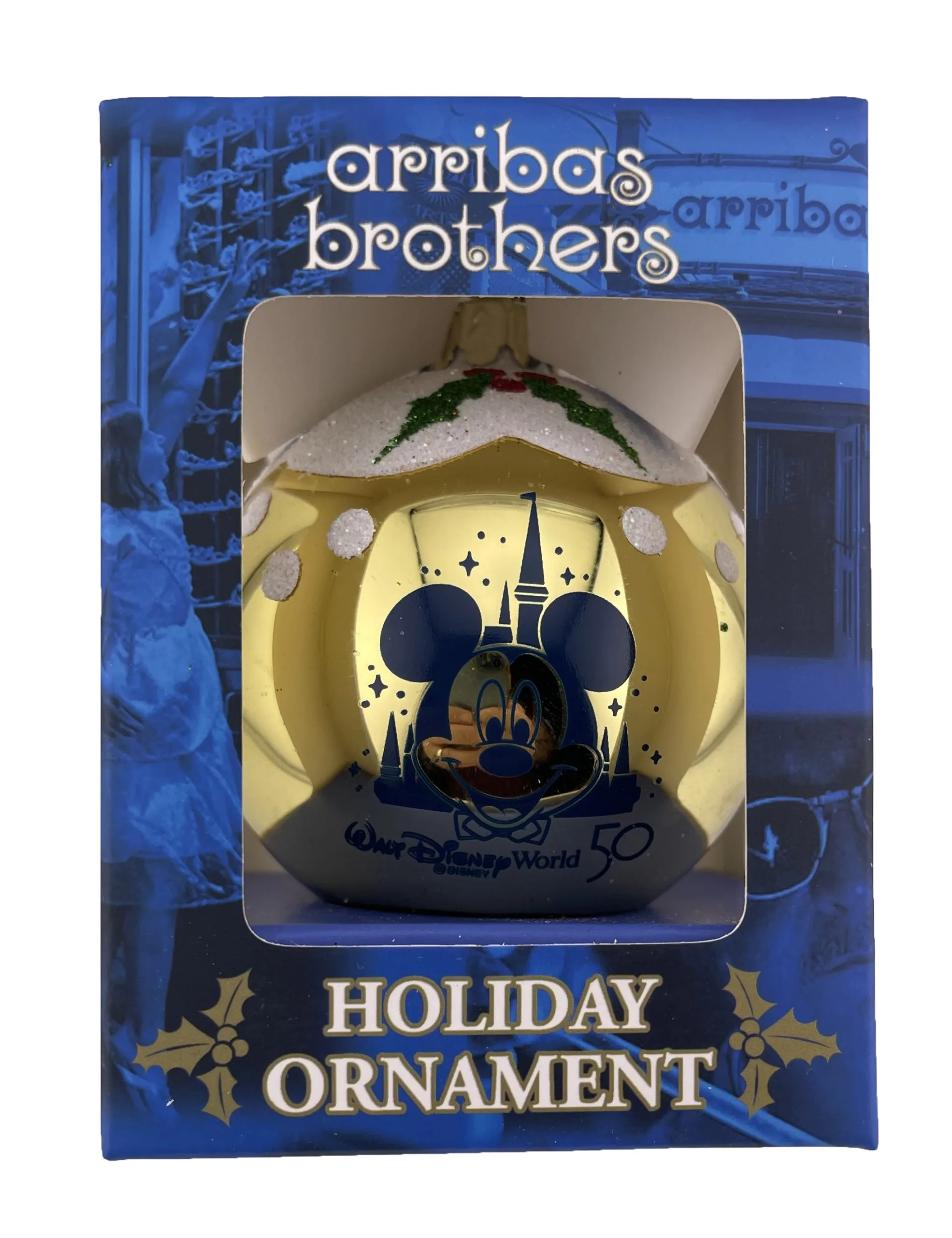 Disney Arribas Ornament - 50th Anniversary - Mickey Mouse 1 Disney Arribas Ornament - 50th Anniversary - Mickey Mouse