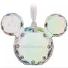 Disney Christmas Ornament - Crystal Mickey Icon - Faceted