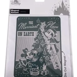 Disney Magnet - Santa Mickey And Minnie Mouse - Large