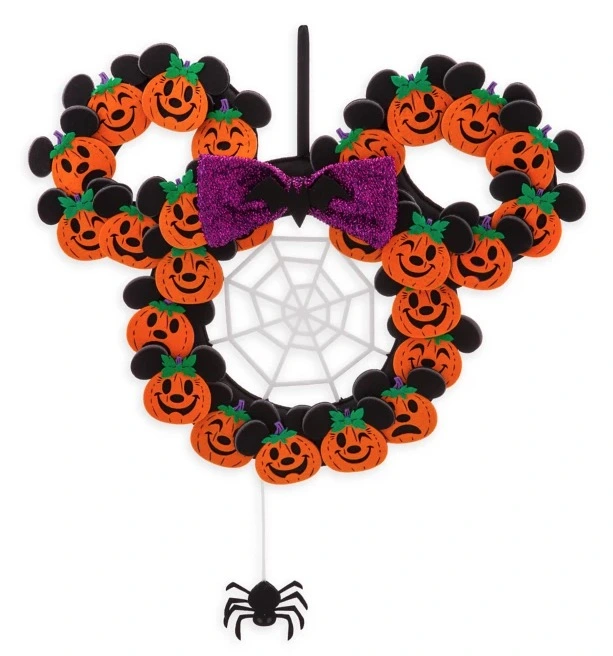 Disney Halloween Wreath - Minnie Mouse Pumpkin 1 Disney Halloween Wreath - Minnie Mouse Pumpkin