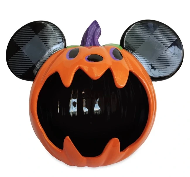 Disney Halloween Candy Bowl - 2021 Mickey Mouse Pumpkin - Ceramic 1 Disney Halloween Candy Bowl - 2021 Mickey Mouse Pumpkin - Ceramic