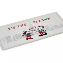 Disney Holiday Platter - Mickey And Minnie Mouse - Rectangular