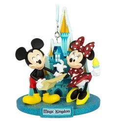 Disney Christmas Ornament - Magic Kingdom - Mickey And Minnie