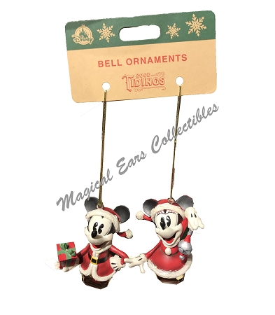 Disney Bell Ornament Set - Turn Of The Century - Mickey And Minnie 1 Disney Bell Ornament Set - Turn Of The Century - Mickey And Minnie