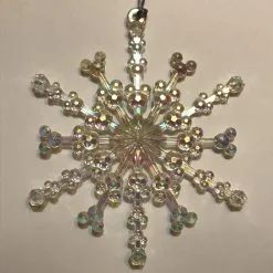 Disney Christmas Ornament - Mickey Mouse Snowflake - Clear