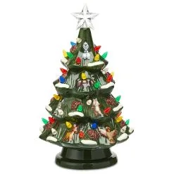 Disney Holiday Tree Figure - Retro Ceramic - Light Up