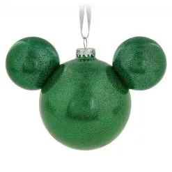 Disney Christmas Ornament - Mickey Mouse Icon - Green