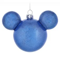 Disney Christmas Ornament - Mickey Mouse Icon - Blue