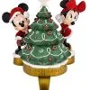 Disney Stocking Holder - Santa Mickey And Minnie Mouse With Tree