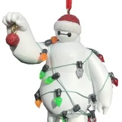 Disney Christmas Ornament - Baymax Wrapped In Lights - Big Hero 6