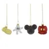 Disney Christmas Ornament Set - Mickey Mouse Body Parts - Set Of 4