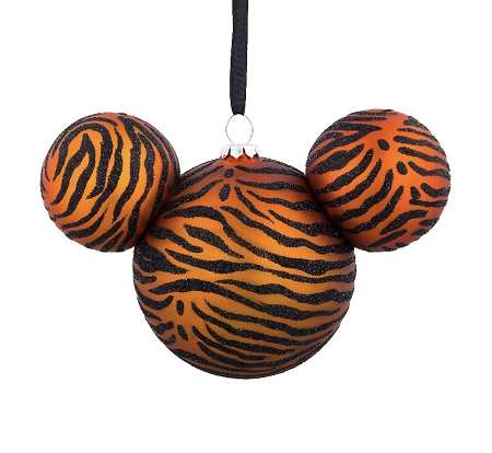 Disney Christmas Ornament - Mickey Icon - Tiger Print 1 Disney Christmas Ornament - Mickey Icon - Tiger Print