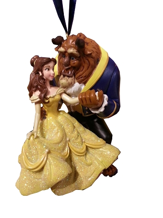Disney Christmas Ornament - Beauty And The Beast - Belle & Beast 1 Disney Christmas Ornament - Beauty And The Beast - Belle & Beast