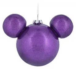 Disney Christmas Ornament - Mickey Mouse Icon - Purple