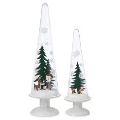 Disney Holiday Domes Set - Mickey And Minnie Pedestal