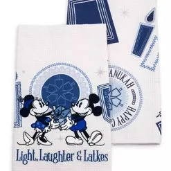 Disney Kitchen Towel Set - Mickey And Minnie Mouse Chanukah