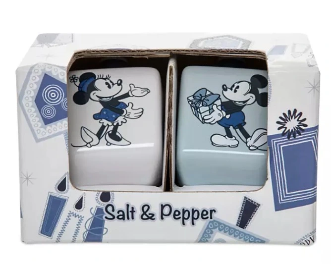 Disney Salt And Pepper Set - Mickey And Minnie Chanukah Dreidel 1 Disney Salt And Pepper Set - Mickey And Minnie Chanukah Dreidel