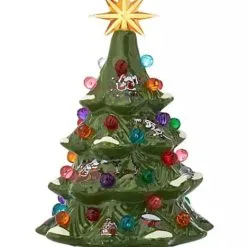 Disney Holiday Figure - Santa Mickey And Minnie Tree - Light Up