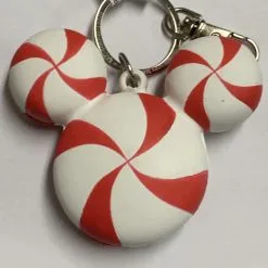 Disney Holiday Keychain - Mickey Mouse Peppermint
